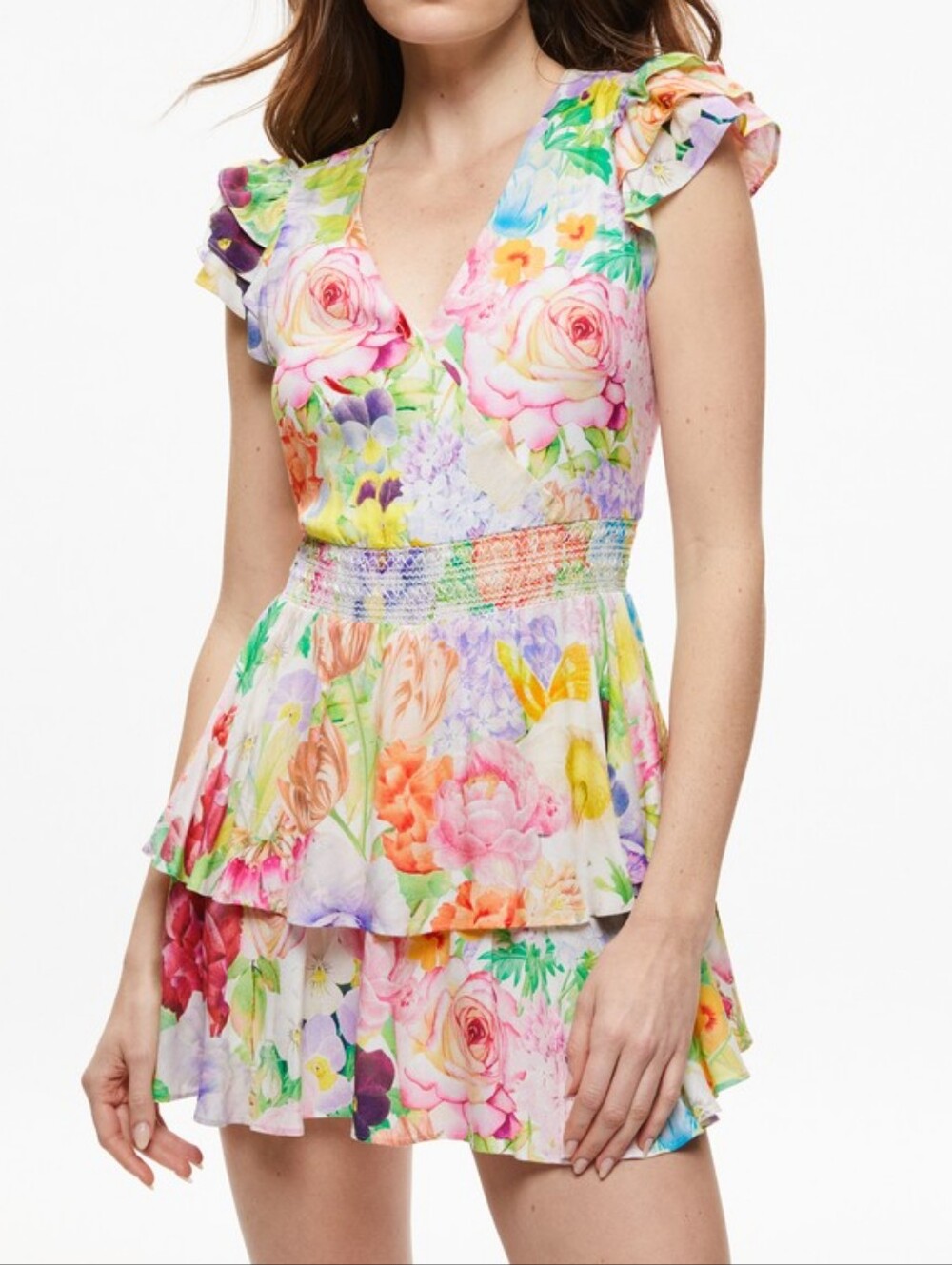 Alice+Oliva MARISKA RUFFLE ROMPER - Picture 2 of 6